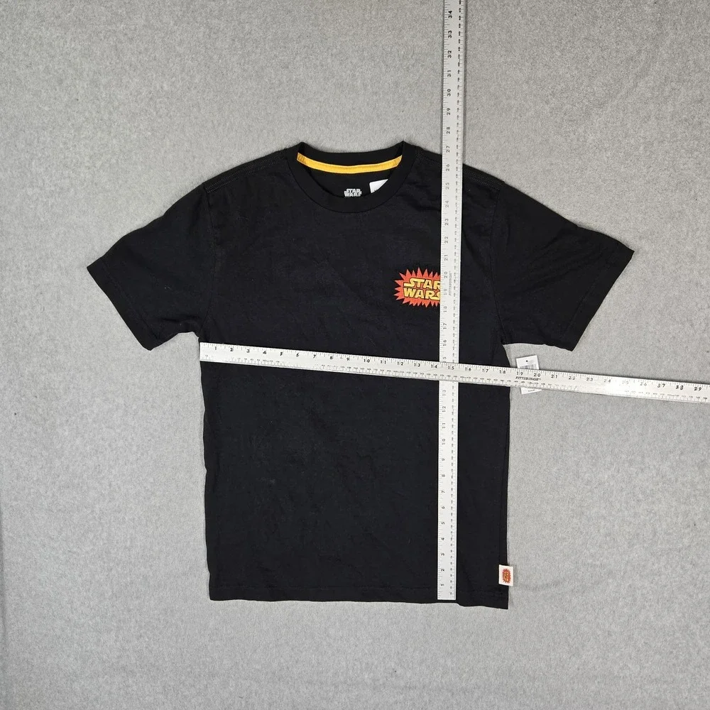 Disney Parks Men Shirt S Black Graphic Star Wars Logo Short Sleeve NWT